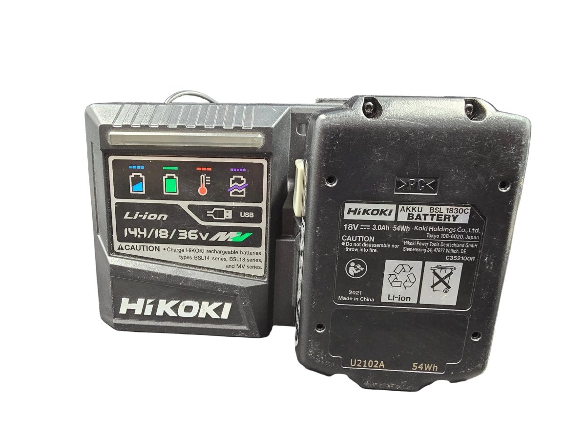HiKOKI - Charger & 3.0Ah Battery - Mega Cash Sydney