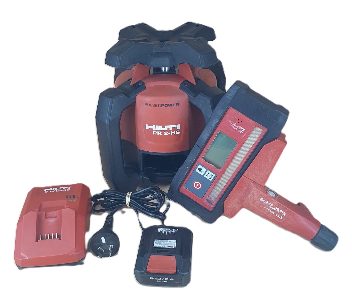 Hilti - PR 2‑HS A12 - Red Beam Outdoor Rotating Laser Level Kit - Mega Cash Sydney