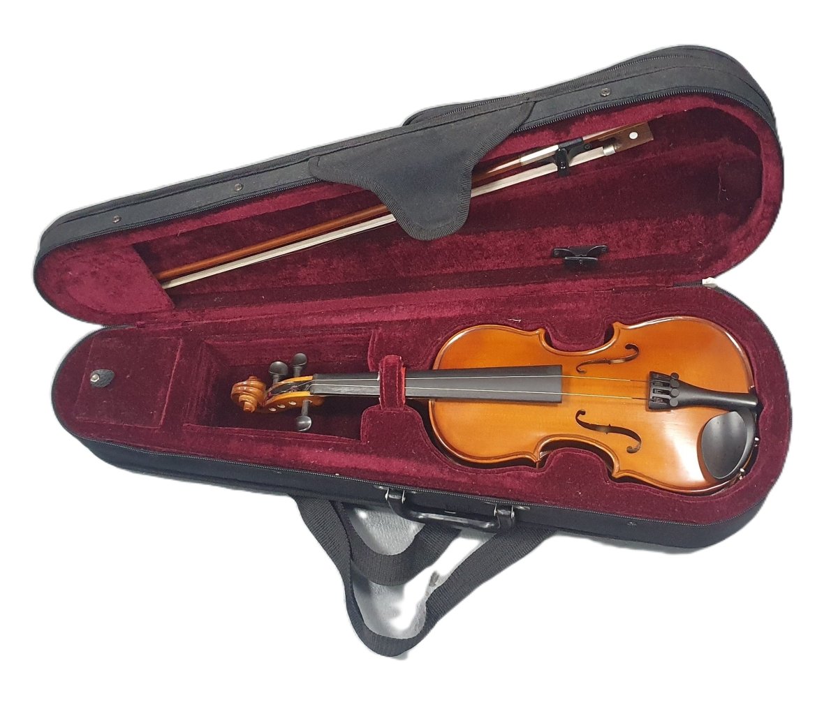 HOFNER VIOLIN H - V060 - 9 1/4 IN CASE WITH BOW + RESIN - MISSING STRINGS - Mega Cash Sydney