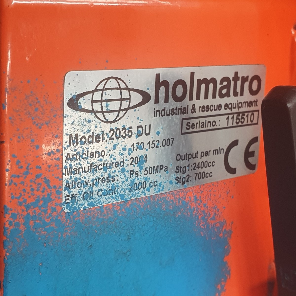 HOLMATRO HYDRAULIC PUMP 2035 DU + Wedge + Cutter - Read Conditions - Mega Cash Sydney