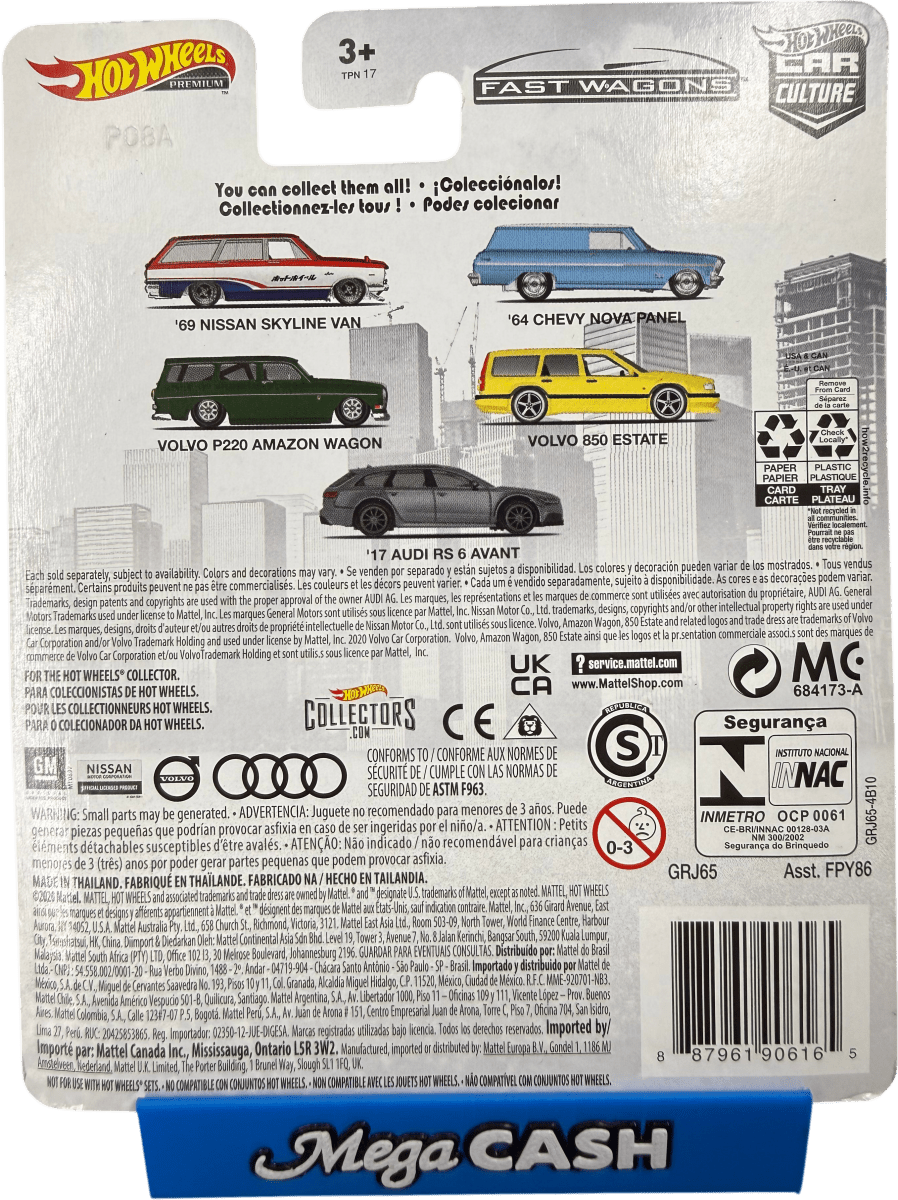 Hot Wheels ‘17 Audi RS 6 Avant Fast Riders 5/5 - Mega Cash Sydney