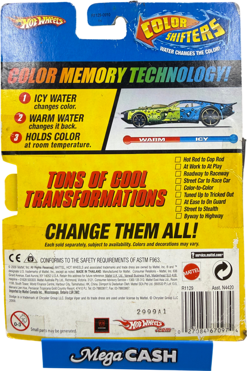 Hot Wheels Color Shifter - Mega Cash Sydney