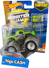 Hot Wheels Monster Jam - Bad News Travels Fast - Mud 1/7 - Mega Cash Sydney