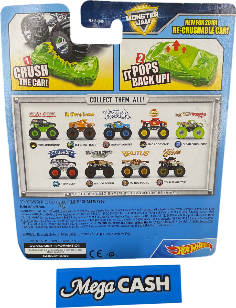 Hot Wheels Monster Jam - Crusader - X - Ray Body 3/3 - Mega Cash Sydney