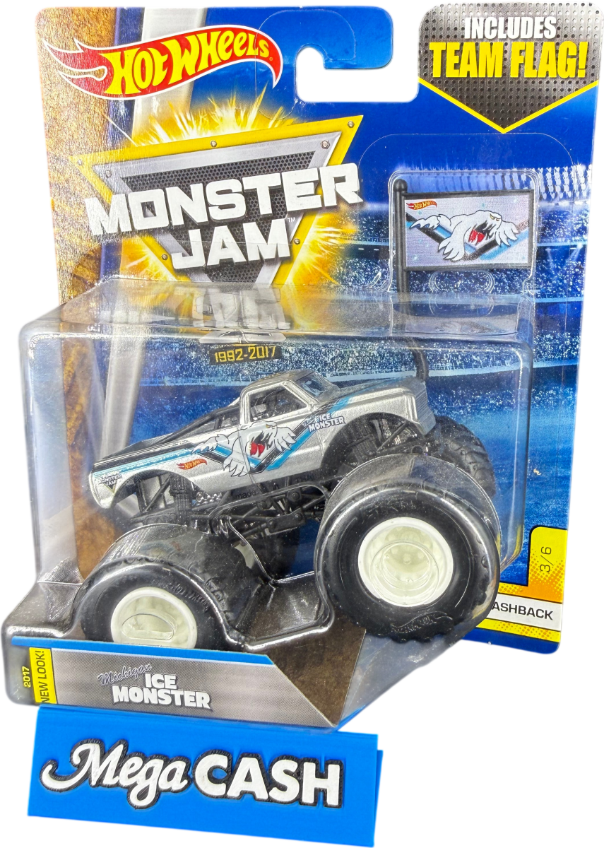 Hot Wheels Monster Jam - Ice Monster - Flashback 3/6 - 25th Anniversary - Mega Cash Sydney