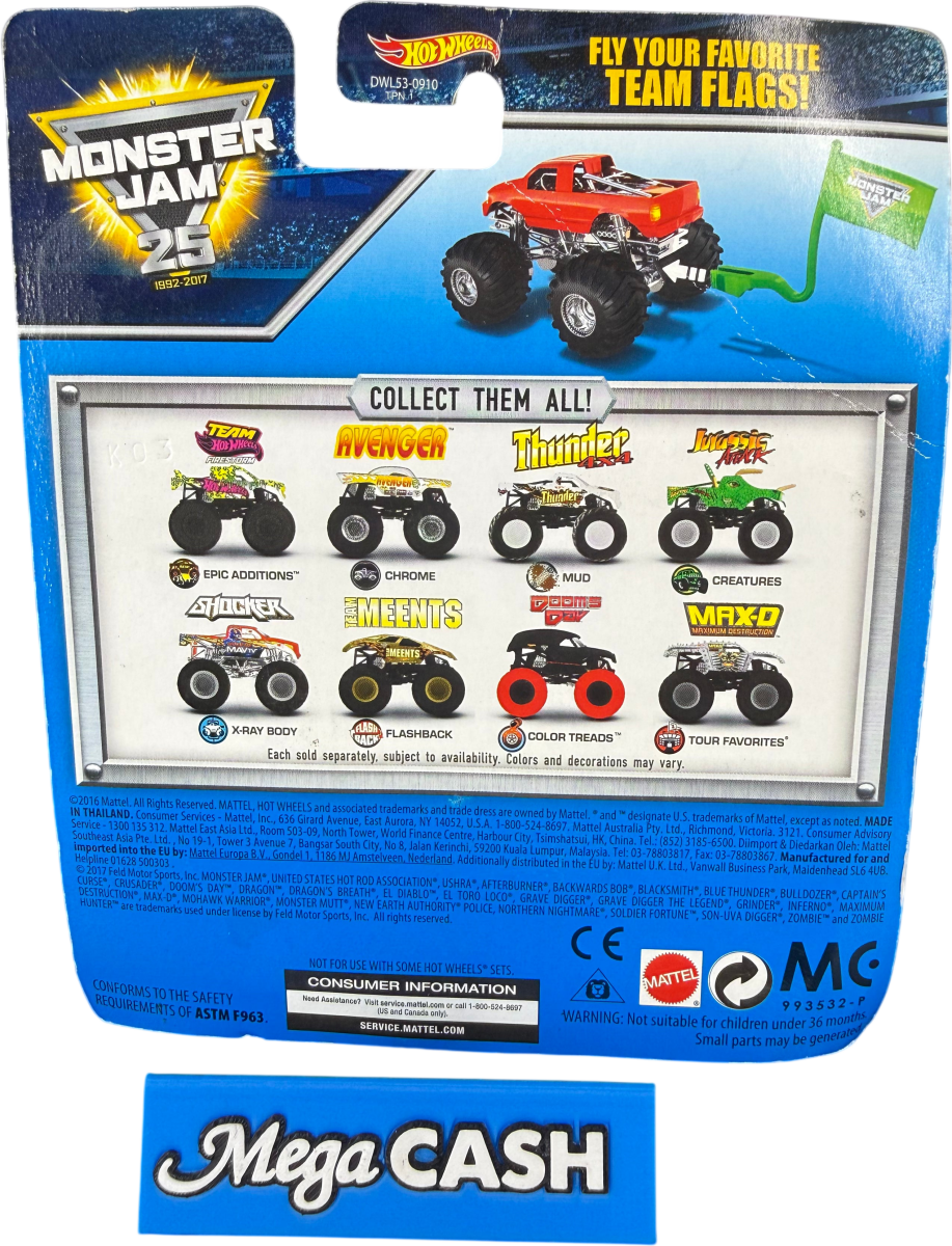 Hot Wheels Monster Jam - Shocker - X - Ray Body 2/4 - 25th Anniversary - Mega Cash Sydney