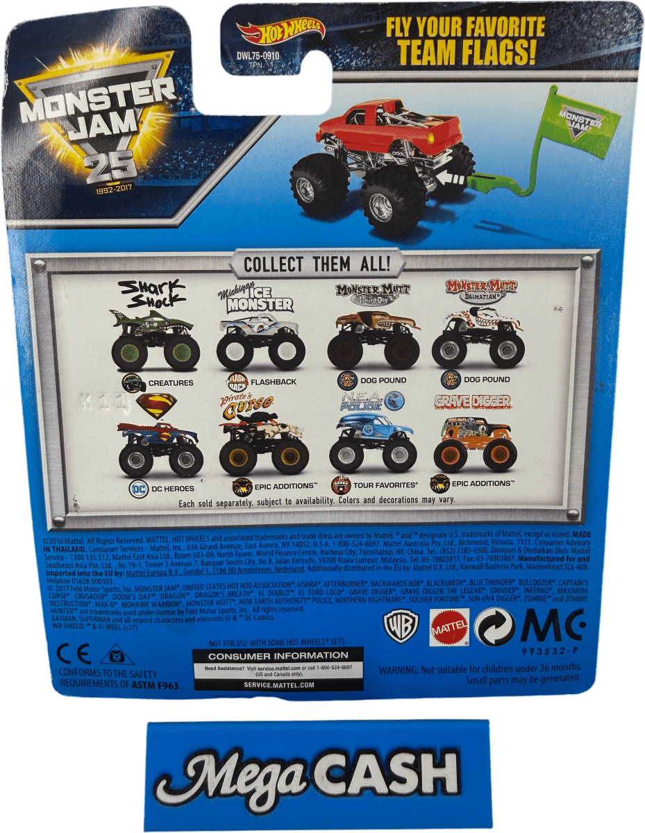 Hot Wheels Monster Jam - Superman - DC Heroes 1/2 - 25th Anniversary - Mega Cash Sydney