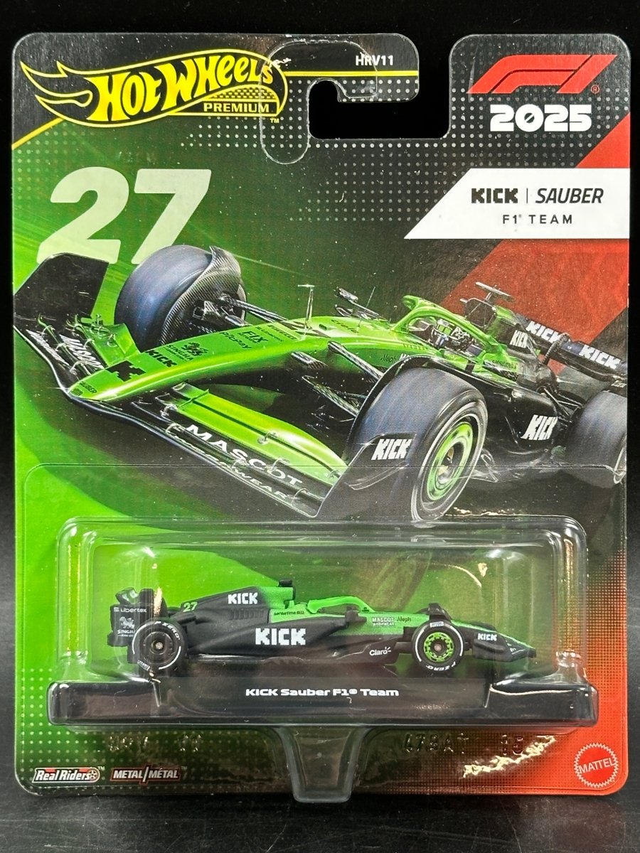 Hot Wheels Premium - 1:64 Kick Sauber F1 - Mega Cash Sydney