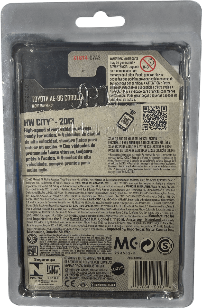 Hot Wheels Rare Toyota AE - 86 Corolla HW City 23/50 - Mega Cash Sydney