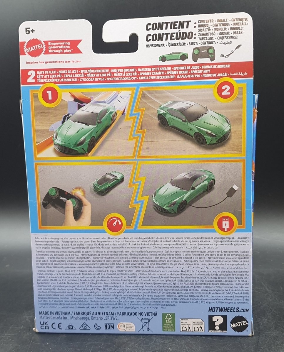 Hot Wheels RC 1:64 Scale Aston Martin Vantage Vehicle - Mega Cash Sydney