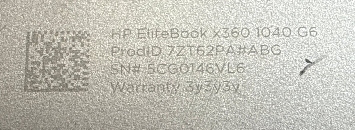 HP - Elitebook X360 1040 G6 - i5-7700HQ @ 1.6GHz - 8/256GB - Win 11 - Touch Screen - Mega Cash Sydney