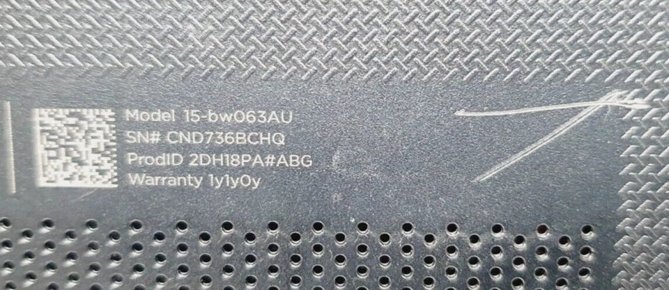 HP - Notebook 15 - BW063AU - 15.6" - FAULTY (Read Conditions) - Mega Cash Sydney