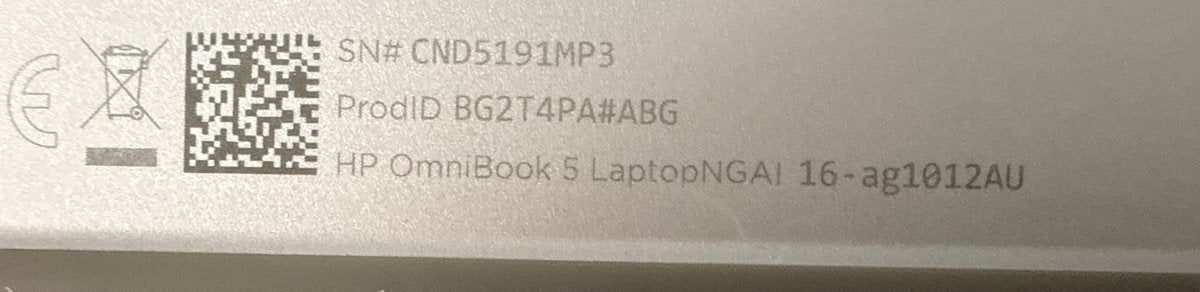 HP Omnibook 5 - Touchscreen - Ryzen AI 5 340 @ 2GHz - 16/512GB - Win 11 - Mega Cash Sydney