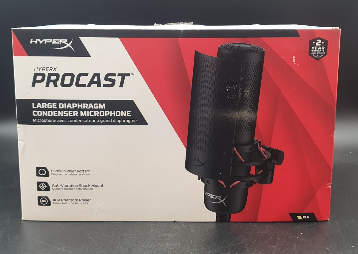 HYPERX - Procast - Large Diaphragm Condenser MICROPHONE - 699ZOAA - Mega Cash Sydney
