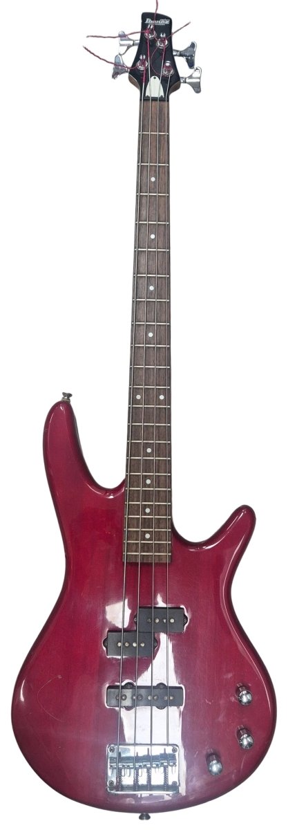 IBANEZ 4 STRING ELECTRIC BASS GUITAR- CANDY APPLE RED- SLIGHT MARK ON FACE - Mega Cash Sydney