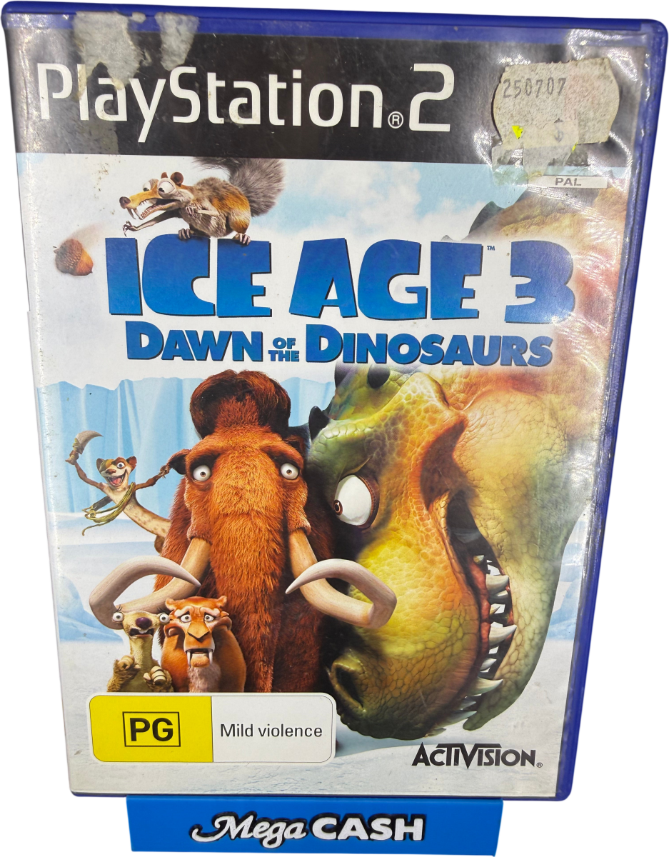 Ice Age 3 Dawn of the Dinosaur - PlayStation 2/PS2 Game - Mega Cash Sydney