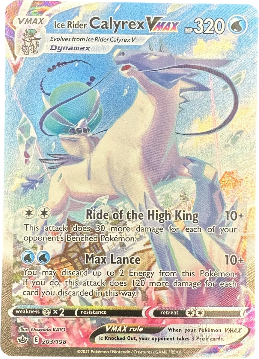 Ice Rider Calyrex VMAX Alt Art - Chilling Reign 203/198 - Mega Cash Sydney