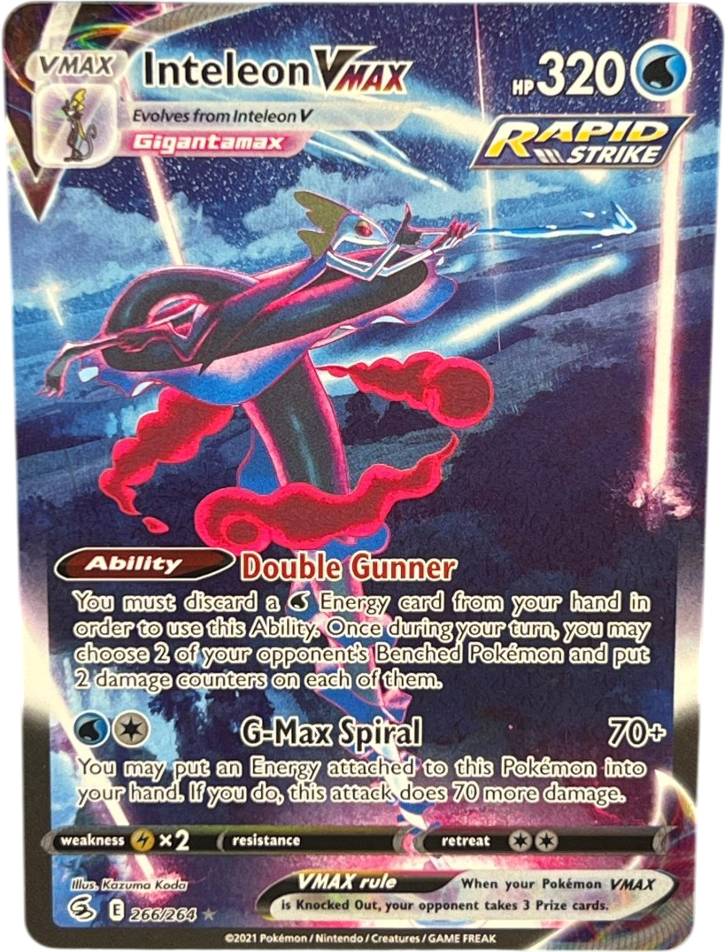 Inteleon Vmax 266/264 Fusion Strike - Mega Cash Sydney