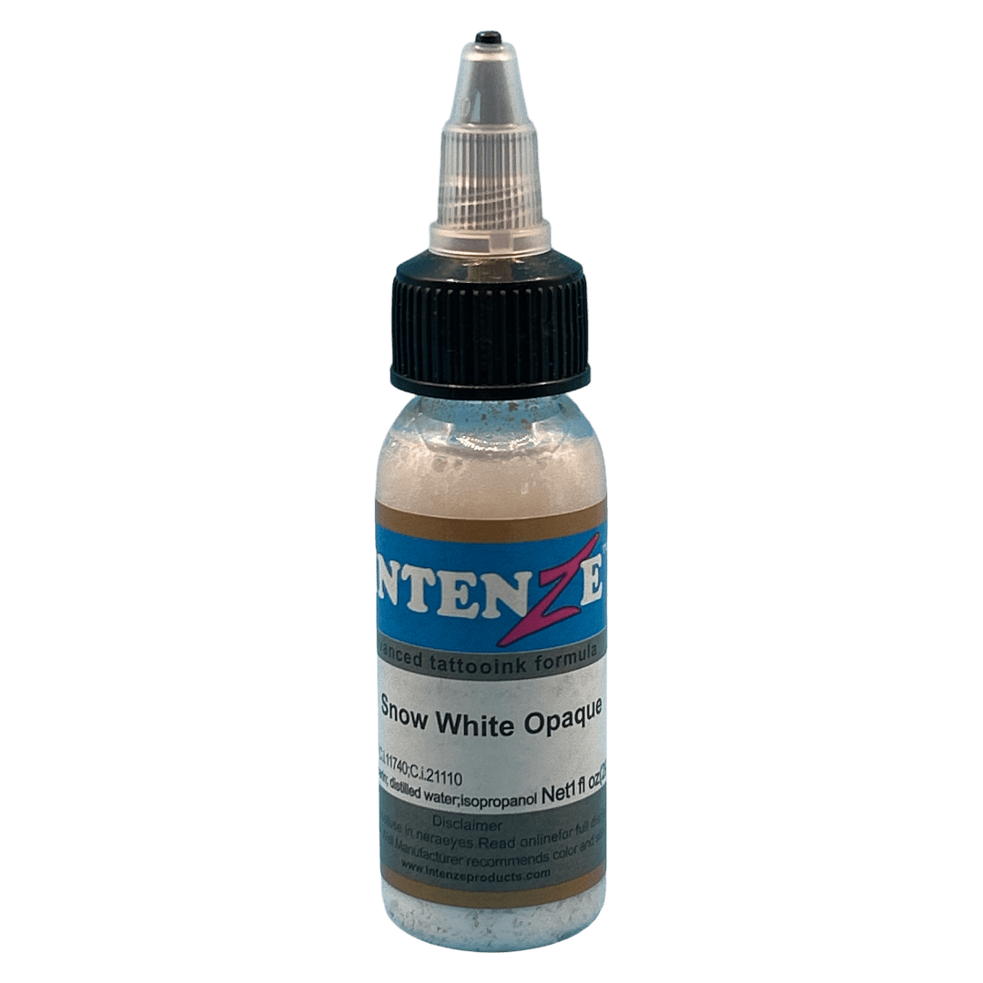 Intenze Snow White Opaque 1oz (29.6ml) Tattoo Ink - Mega Cash Sydney