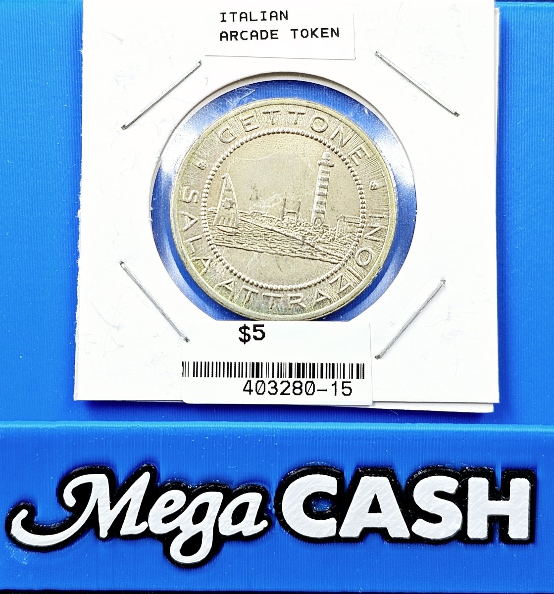 Italian Arcade Token Gettone Sala Attrazioni Italia - Mega Cash Sydney