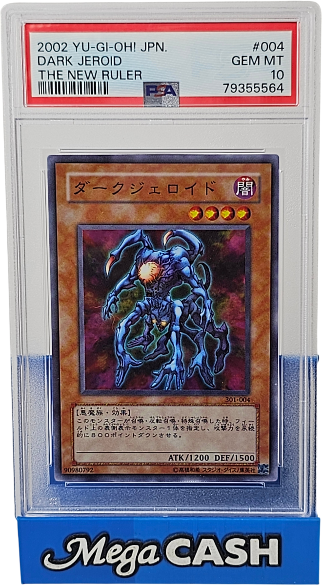 Japanese Yu Gi Oh! 2002 Dark Jeroid 004 PSA 10 - Mega Cash Sydney