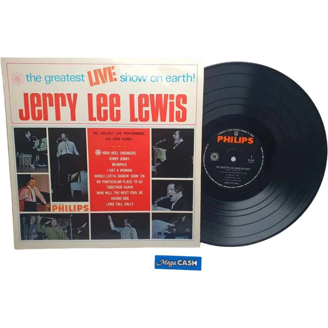 JERRY LEE LEWIS - "The Greatest Live Show On Earth" - Record - Vinyl - PD-160