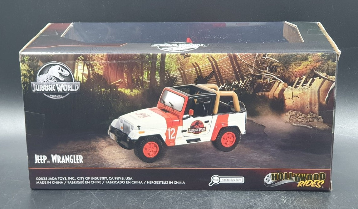 Jurassic World - Jeep Wrangler - Jada Toys - Hollywood Rides Diecast Scale - 1:32 - Mega Cash Sydney
