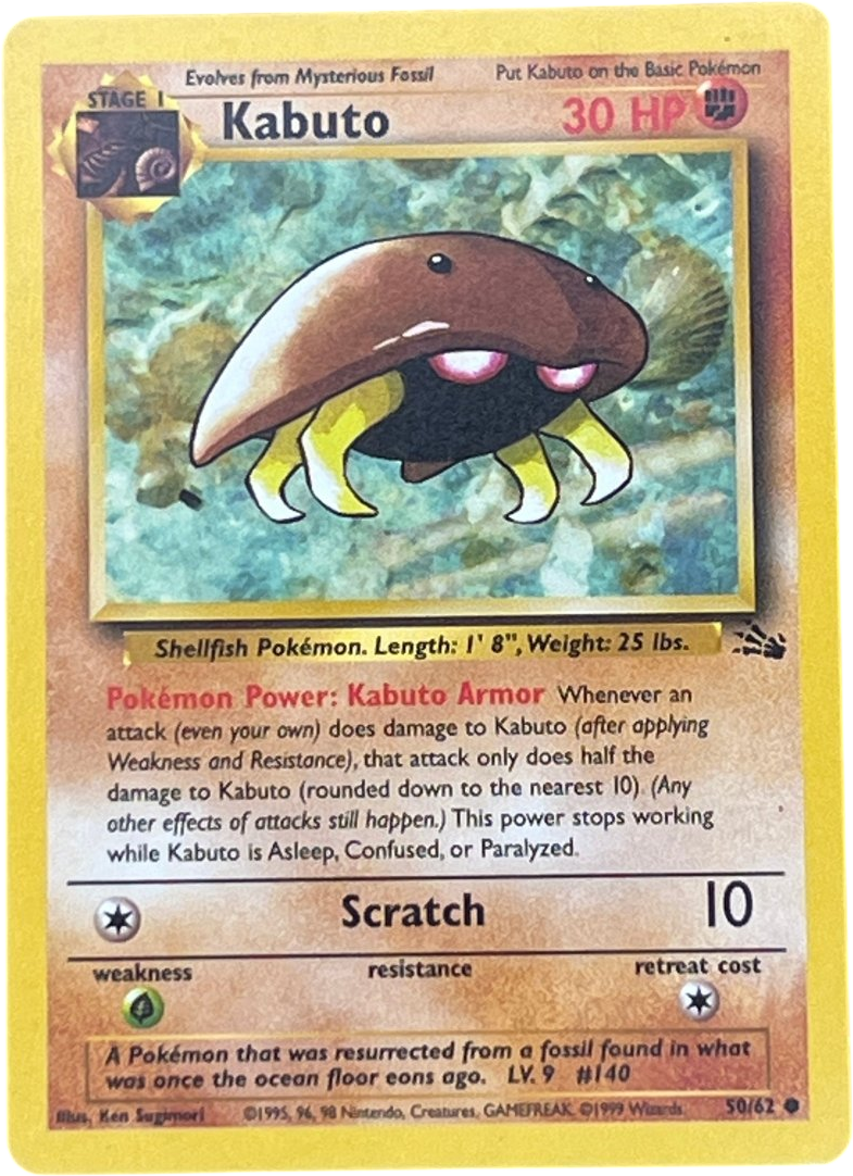 Kabuto 50/62 Fossil - Unlimited - WOTC 1999 - Mega Cash Sydney