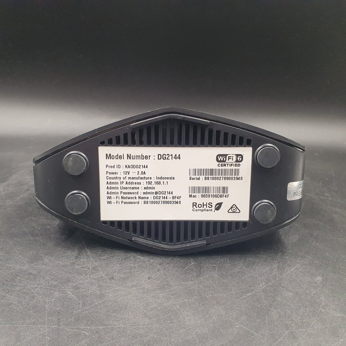 Kaon BROADBAND xDSL WiFi 6 Gateway DG2144 - Modem - Mega Cash Sydney