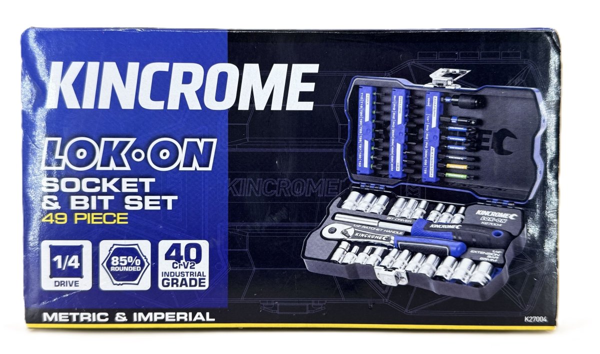 Kincrome LOK.ON Socket & Bit Set - K27004 - Mega Cash Sydney