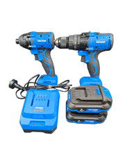 KINCROME - PT18 18V 2 Piece Brushless Hammer Drill & Impact Driver Kit 2.0Ah - Mega Cash Sydney