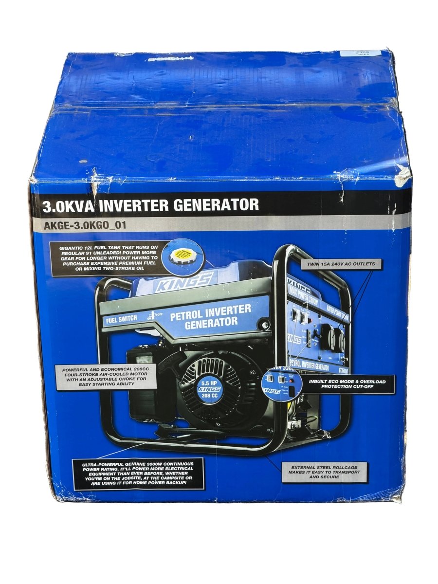 Kings 3.0kVA Inverter Generator - SEALED! - Mega Cash Sydney