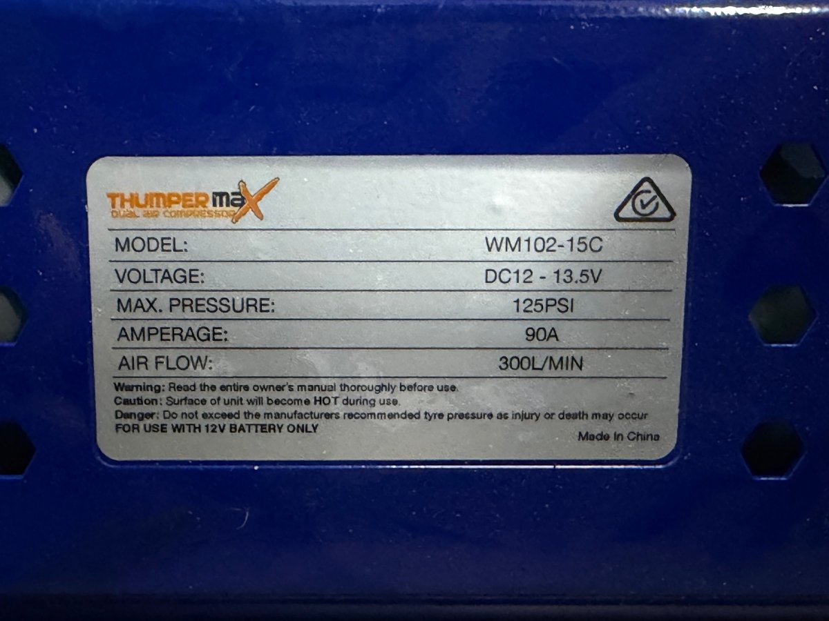 Kings Thumper Max Dual Air Compressor MKII 300L/min 12v - Mega Cash Sydney