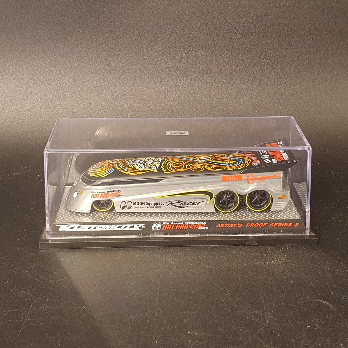 KUSTOMEITY - ARTIST PROOF SERIES 5 - 17TH ANNUAL YOKOHAMA HOT ROD CUSTOM SHOW 2008 - 101/192 - DIECAST DRAG BUSES 1:64 SCALE VAN - Mega Cash Sydney