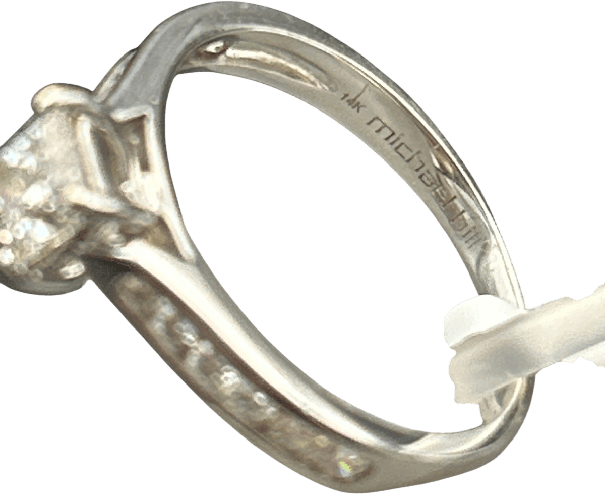 Ladies 14ct Gold 0.5ct Diamond Ring Size N / 7 US - Mega Cash Sydney