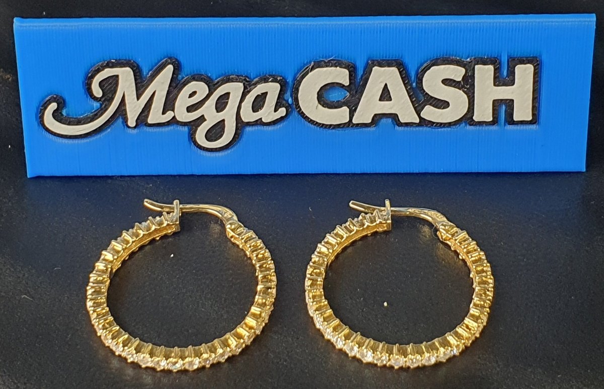 LADIES - 18CT - Cubic Zirconia - EARRINGS - Mega Cash Sydney