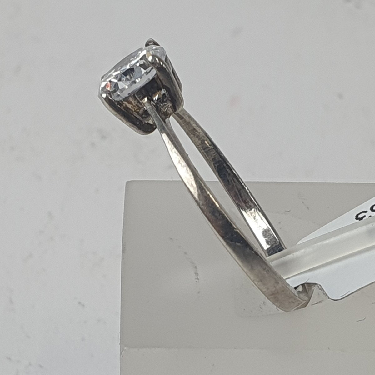 Ladies CZ Silver Ring 1.8GMS - Size Q / 8.5 US - Mega Cash Sydney
