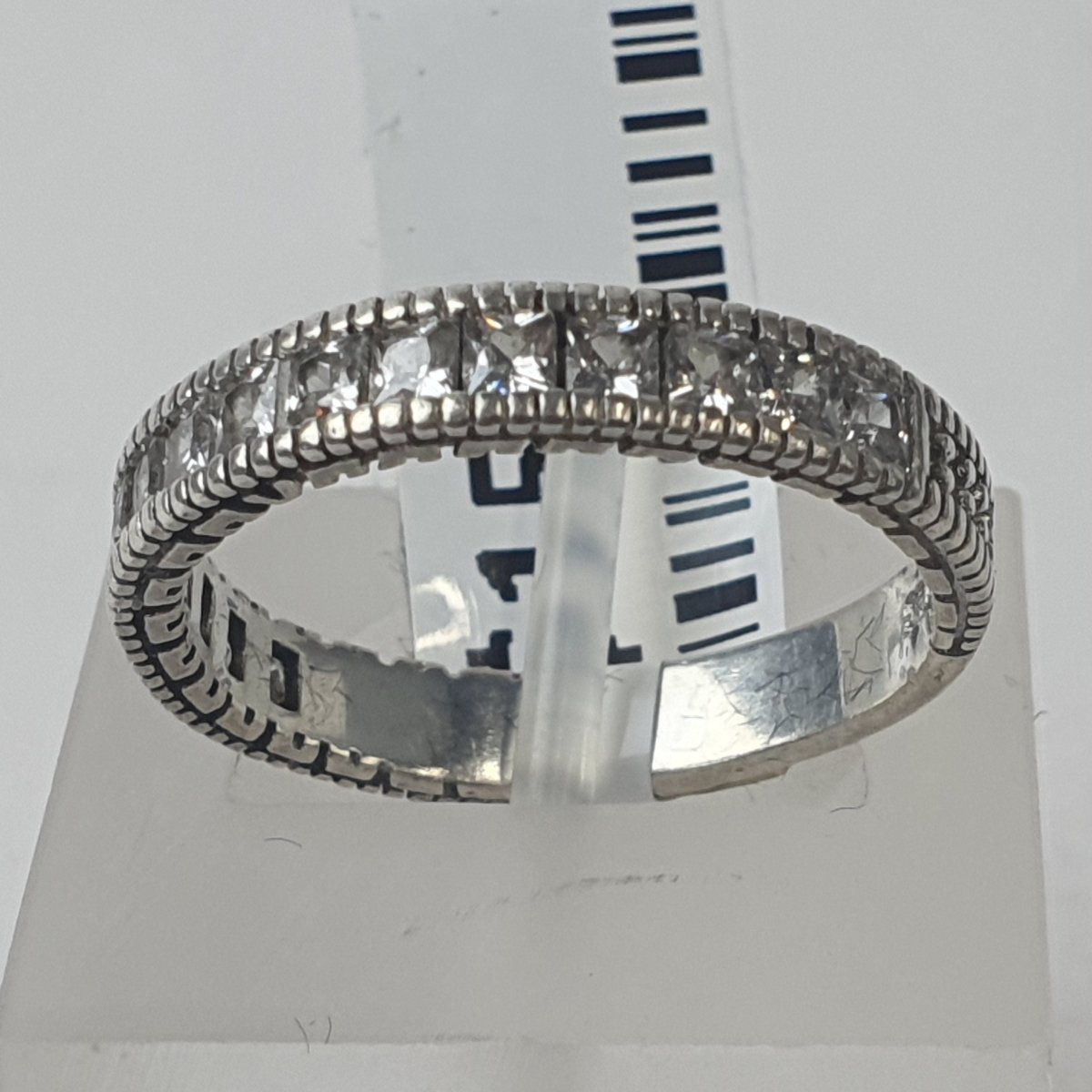 Ladies Silver CZ Ring 2.4GMS - Size N / 7 US - Mega Cash Sydney