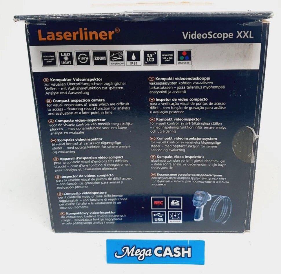 LASERLiner - VideoScope XXL - Digital Inspection Camera - Mega Cash Sydney