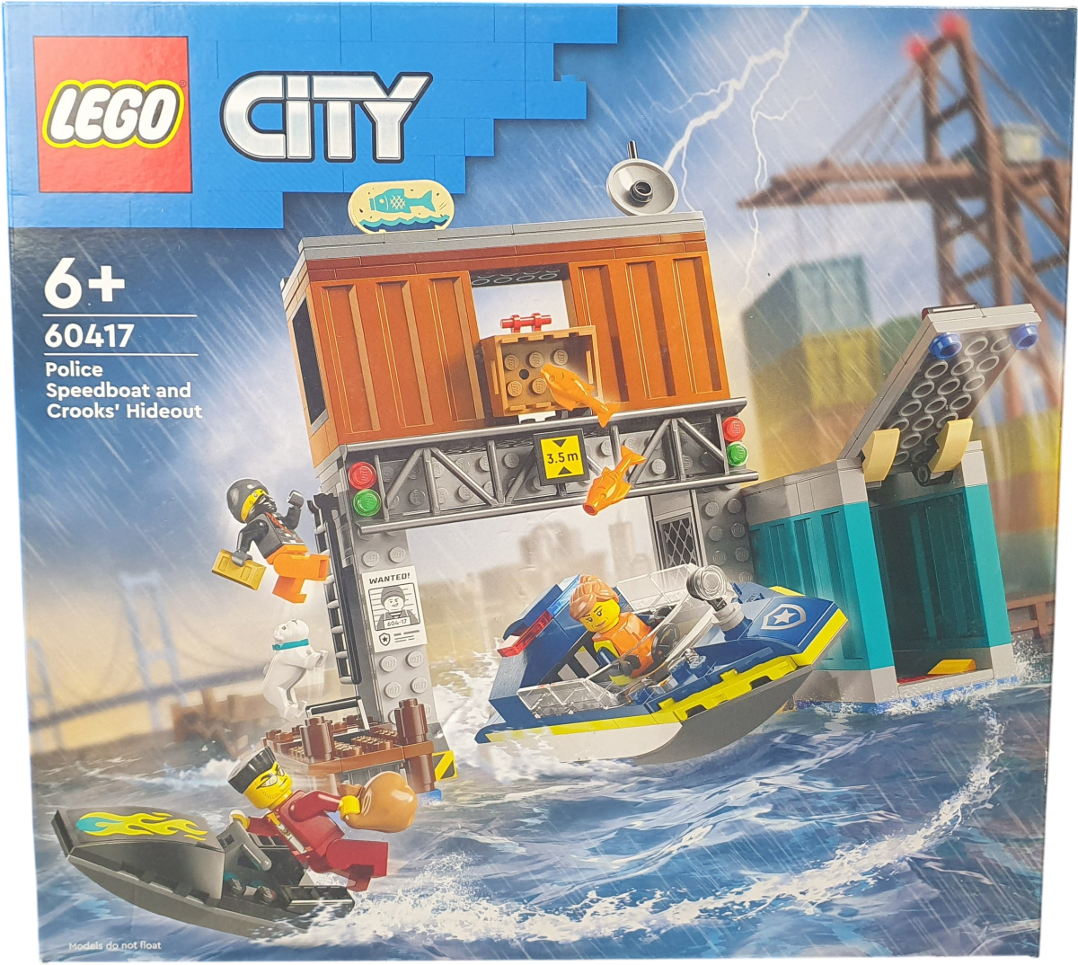 LEGO - City - Police Speedboat and Crooks' Hideout - 60417 - Mega Cash Sydney