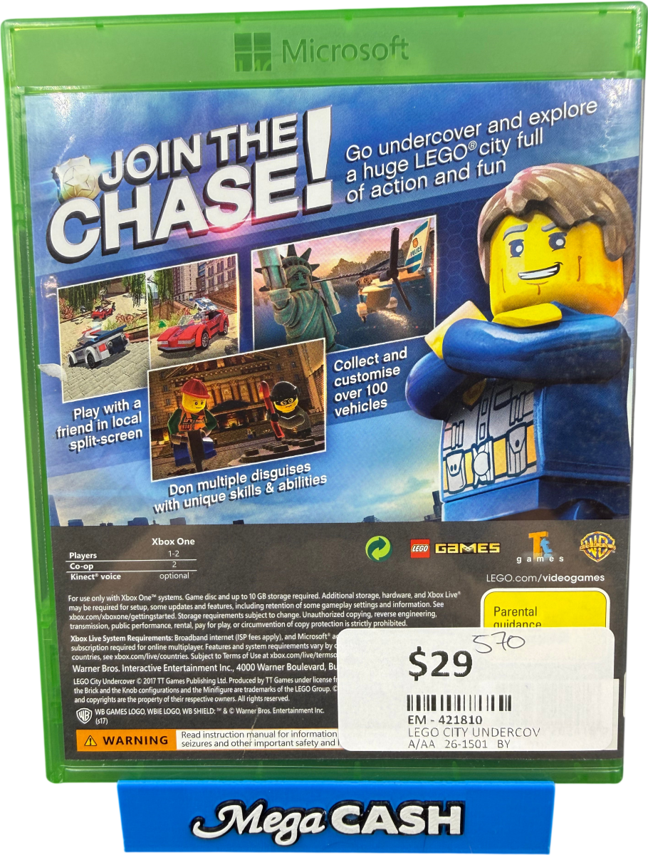 Lego City Undercover - Xbox One Game - Mega Cash Sydney