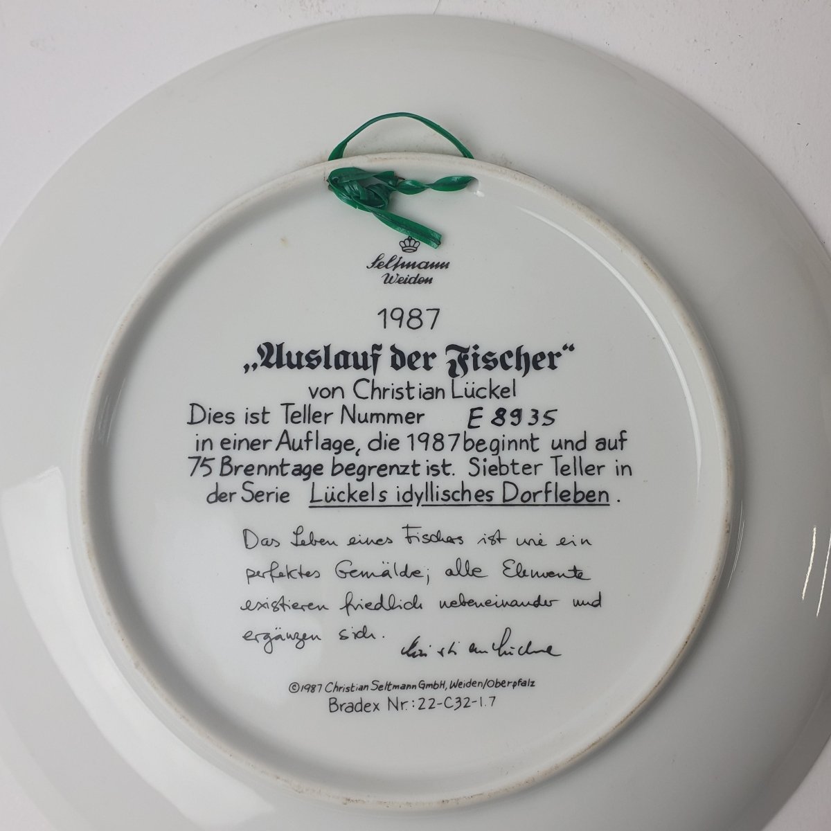 LELIMANN WIEDON PLATE UUSLAUI DER FISCHER 4X PLATES SN/E8935 E265G D198537679 - Mega Cash Sydney