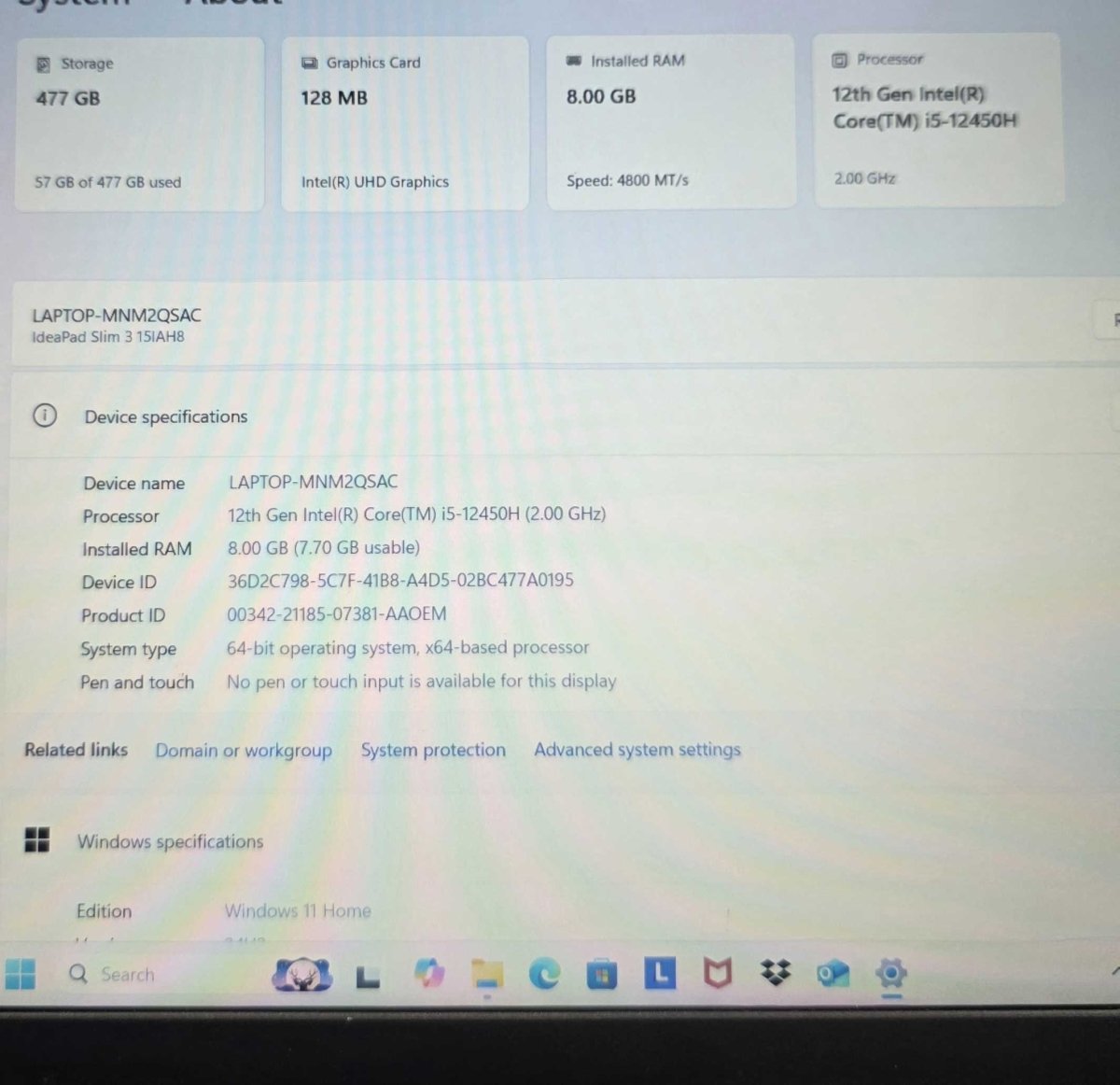 Lenovo @2.0GHz - 500GB/9GB Ideapad Slim 3 15IAH8 - Mega Cash Sydney