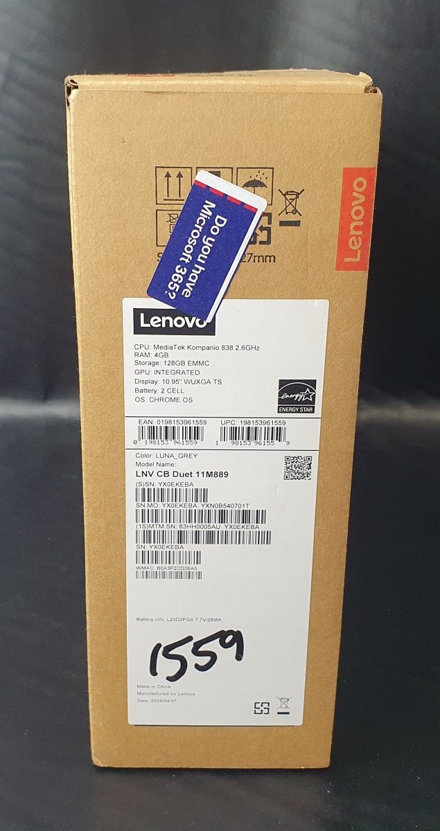 Lenovo - Chromebook - 4/128GB - Luna Grey - 10.95" - Mega Cash Sydney