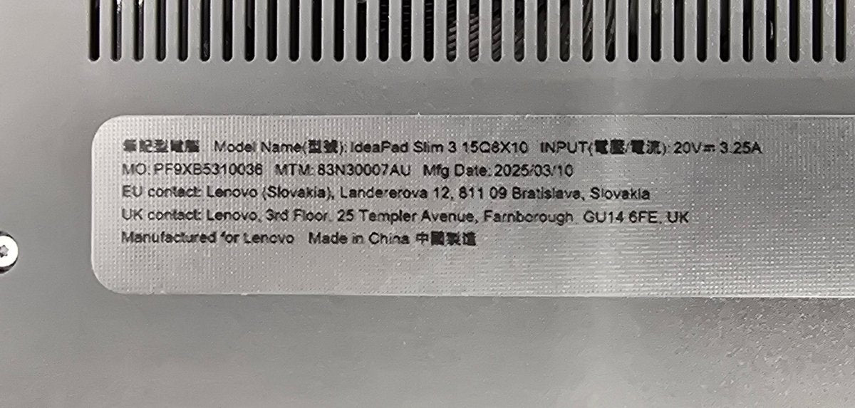 Lenovo IdeaPad Slim 3 - 16/512GB - 2.96GHz - Win 11 - Mega Cash Sydney