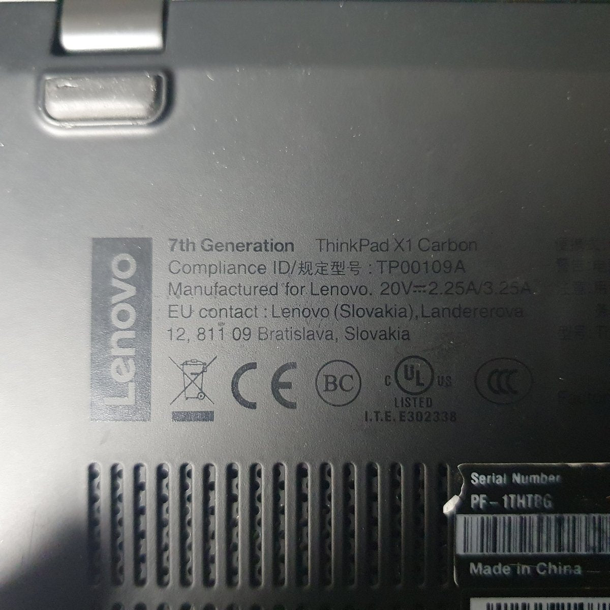LENOVO - LAPTOP - ThinkPad 7th GenX1 Carbon - Win 11 - i5 - 8365U @ 1.6GHz - 8GB/256GB - Mega Cash Sydney