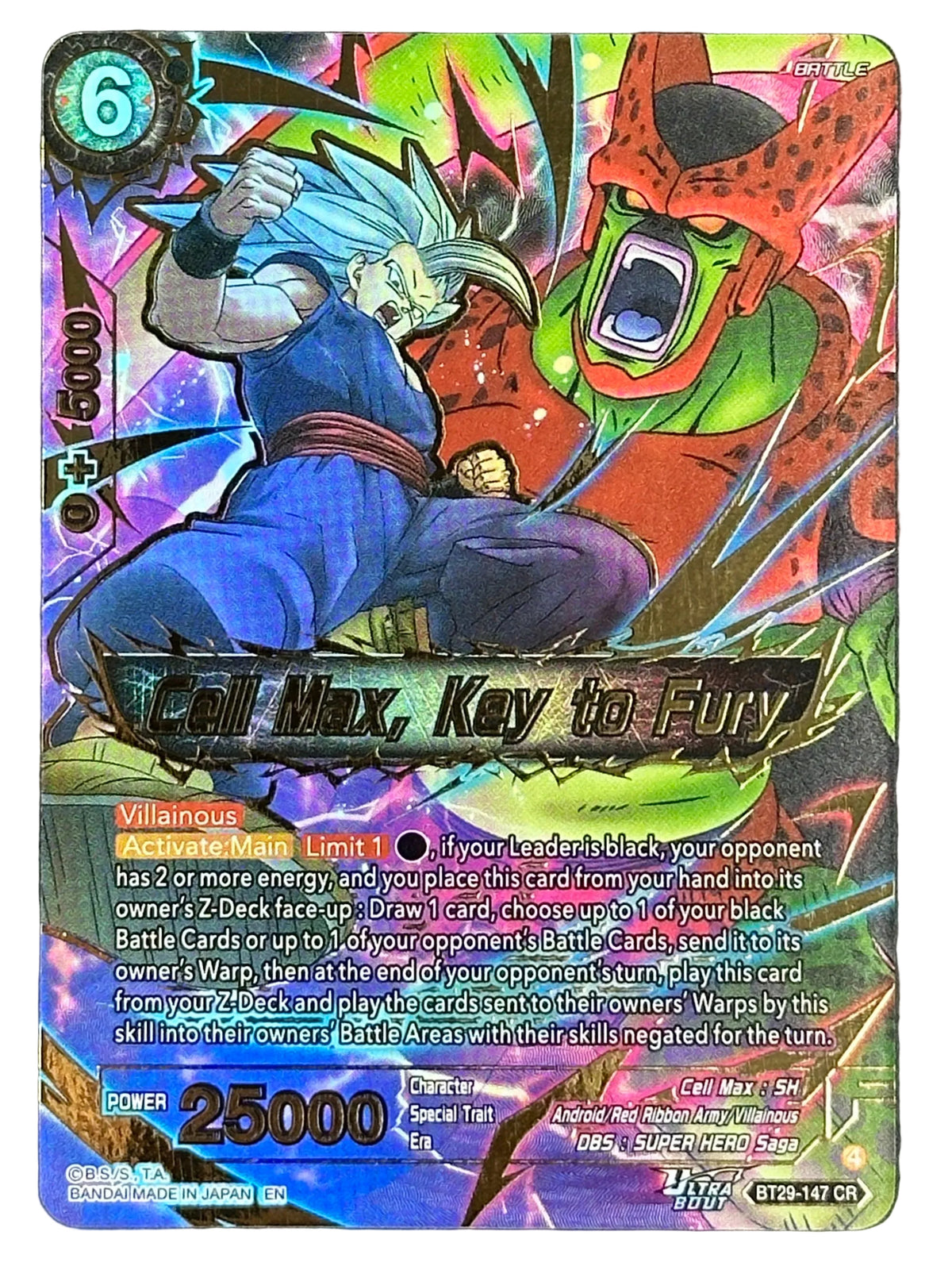 Dragonball - Cell Max, Key To Fury - Fearsome Rivals - BT29-147 CR
