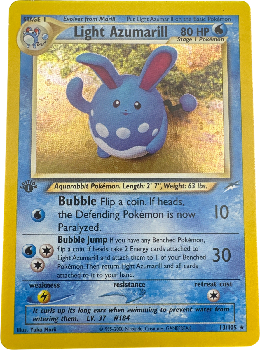LIGHT AZUMARILL NEO DESTINY HOLO 13/105 - Mega Cash Sydney
