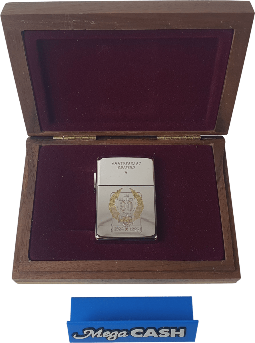 Lighter Zippo Harley Davidson 90 Years The Reunion (1903 - 1993) - Mega Cash Sydney