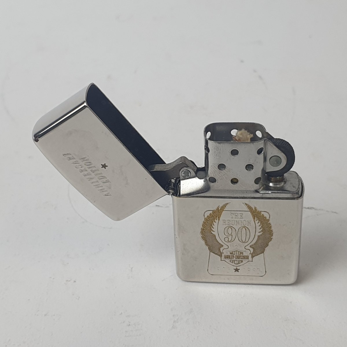 Lighter Zippo Harley Davidson 90 Years The Reunion (1903 - 1993) - Mega Cash Sydney